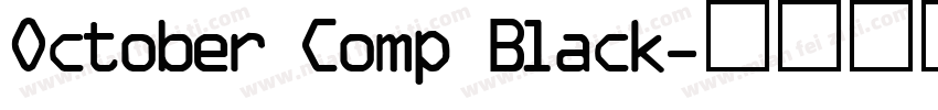 October Comp Black字体转换